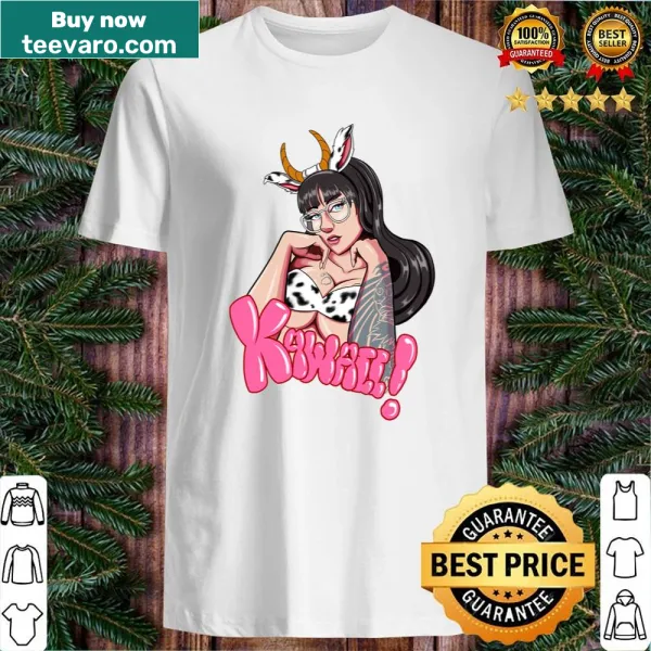 Kawaii-style graphic shirt with cute illustrations