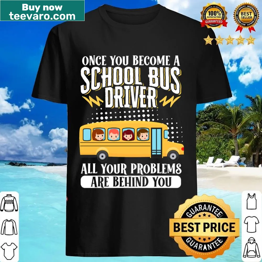 Vintage-style School Bus Driver t-shirt with playful graphics and text