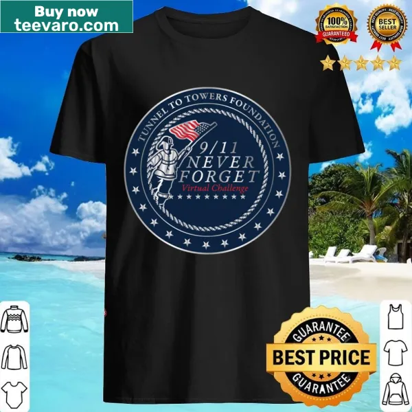 Shirt representing the Tunnel to Towers Foundation and honoring first responders