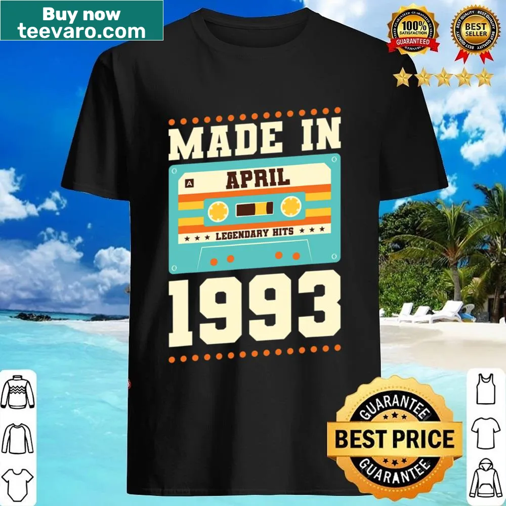 Funny vintage birthday shirt for men with 1993 decorations