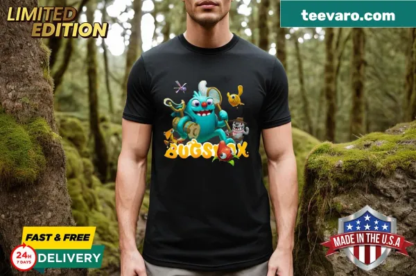 Bugsnax graphic T-shirt designed for kids