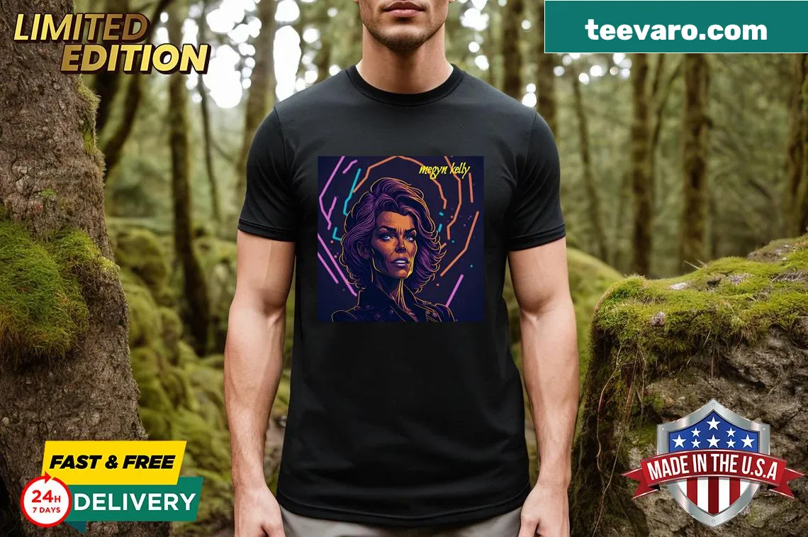 Original design featuring journalist Megyn Kelly on a t-shirt — on a men's t-shirt