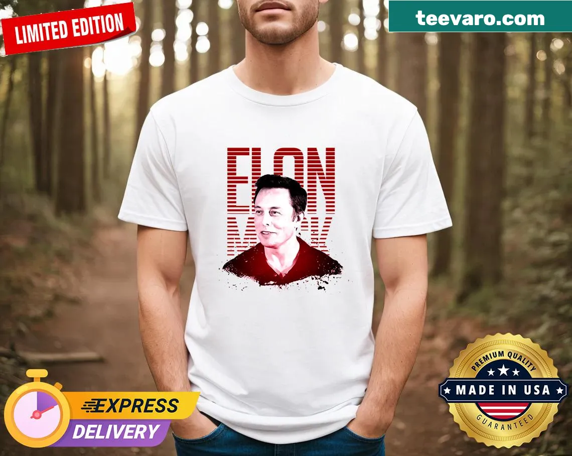 Vintage t-shirt with humorous Elon Musk design — on a men's t-shirt