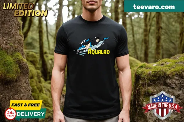 Graphic tee featuring Aquaman and Aqualad in a comic book style