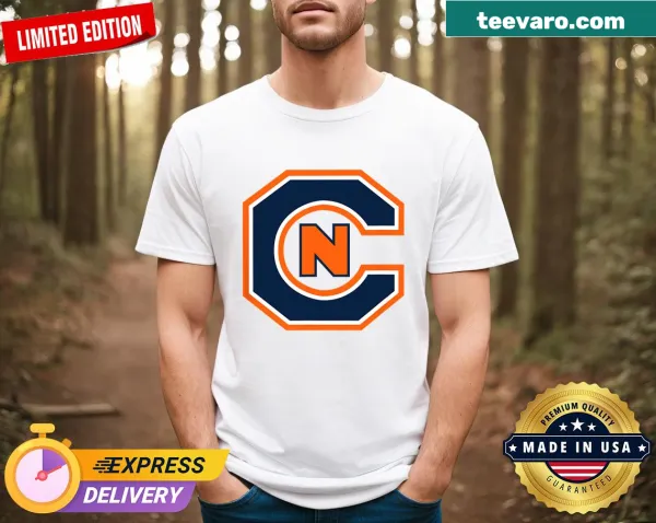 Illustrated Carsonnewman University Eagles Stacked graphic t-shirt.