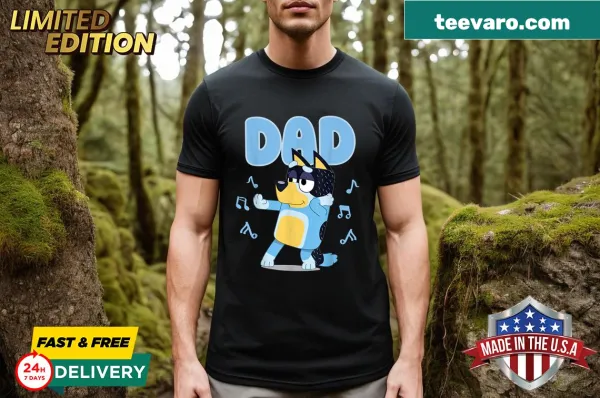 Fashionable t-shirt for dads with modern typography design.