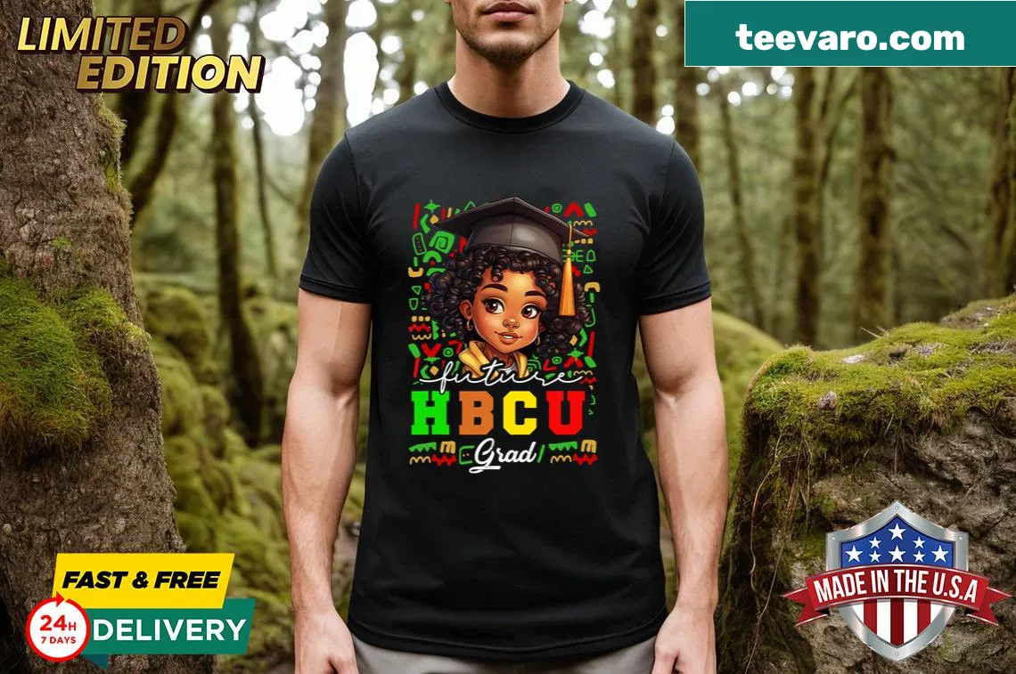 Kids graduation t-shirt for future HBCU grads — on a men's t-shirt