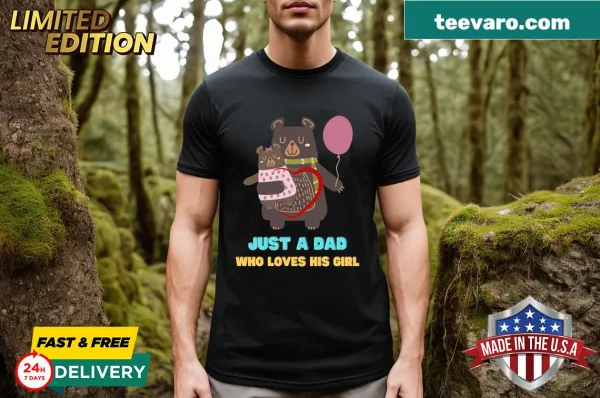 Embroidered T-shirt with a heartfelt message for dads