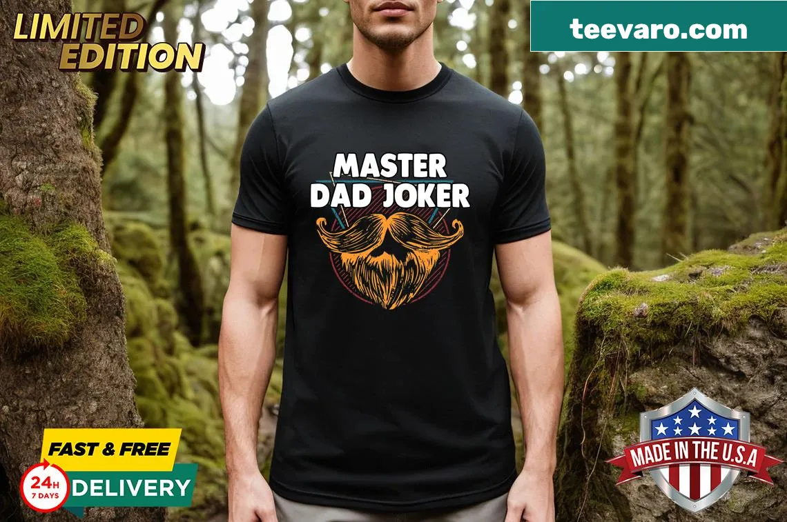 Funny Dad Joker T-shirt with humor-themed text. — on a men's t-shirt