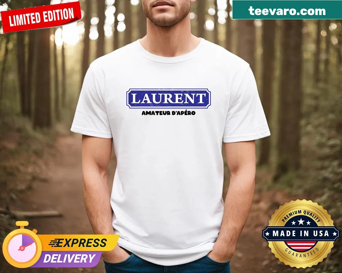 Amateur-themed men's t-shirt with repeated text design — on a men's t-shirt
