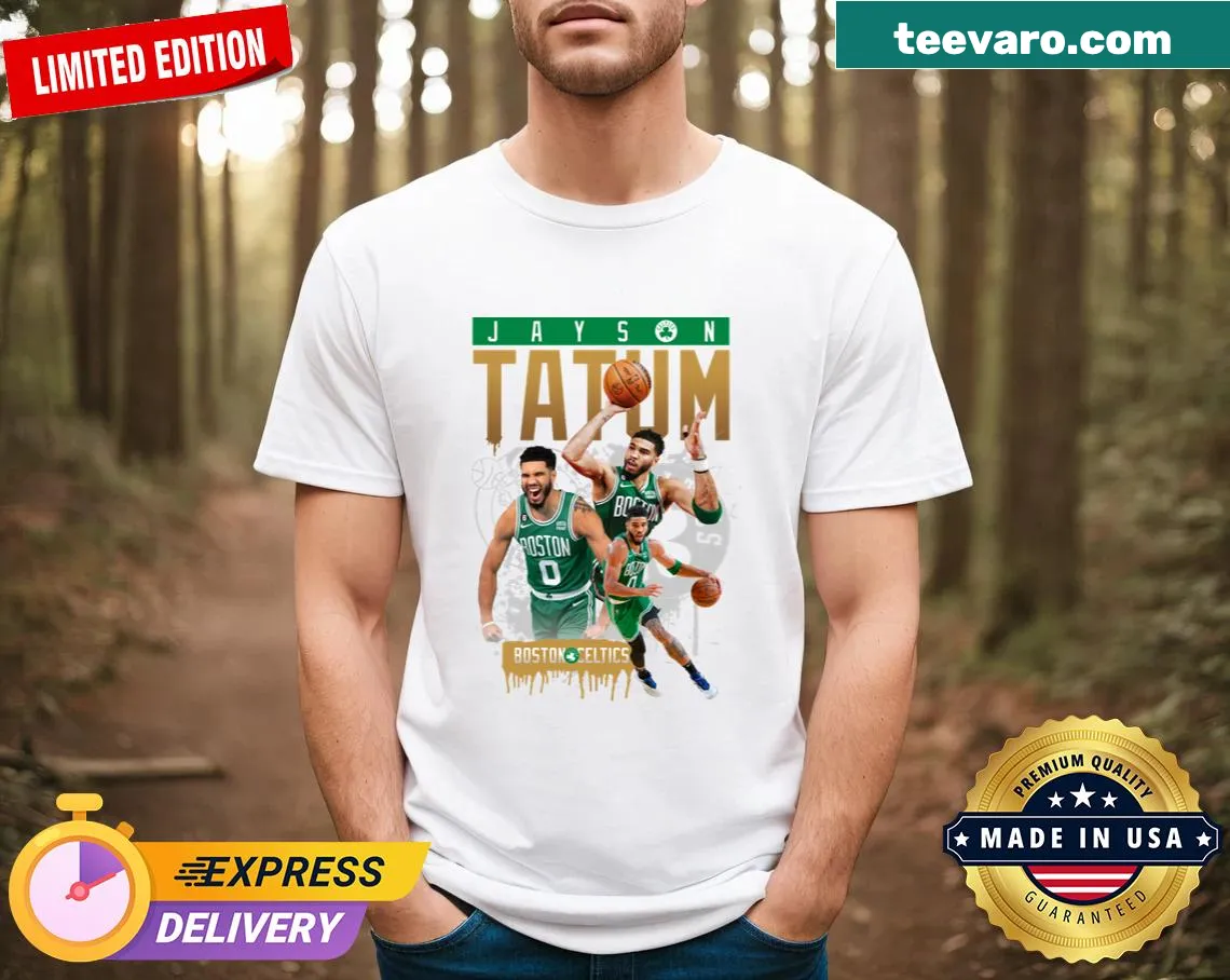 Vintage t-shirt featuring unique design for Jayson Tatum — on a men's t-shirt