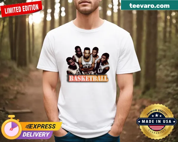 Personalized vintage Michigan basketball team T-shirt