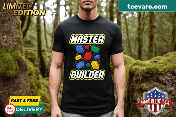 Building blocks graphic T-shirt for kids with fun design