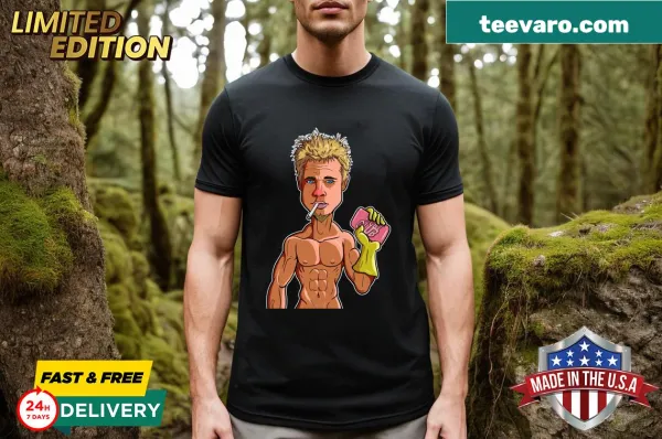 Graphic T-shirt featuring the character Tyler Durden