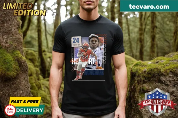 Illustrated Khalil Herbert paper poster design on Bears T-shirt