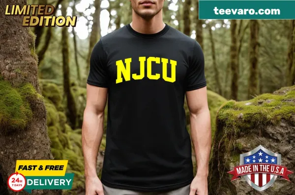 Vintage retro NJCU Arch T-shirt for college sports fans