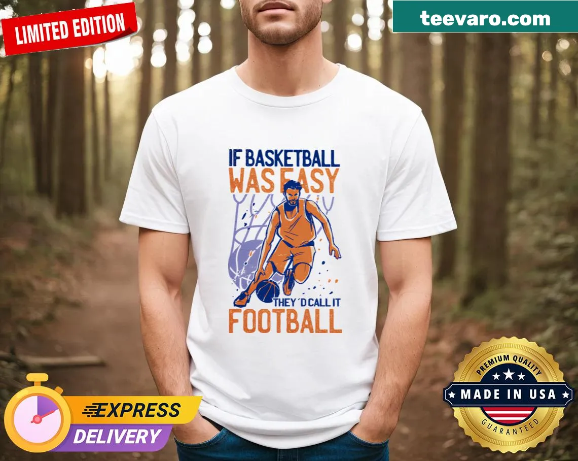Organic cotton T-shirt with a funny basketball quote — on a men's t-shirt