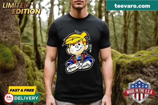 Graphic tribute to 'Menace II Society' on T-shirt