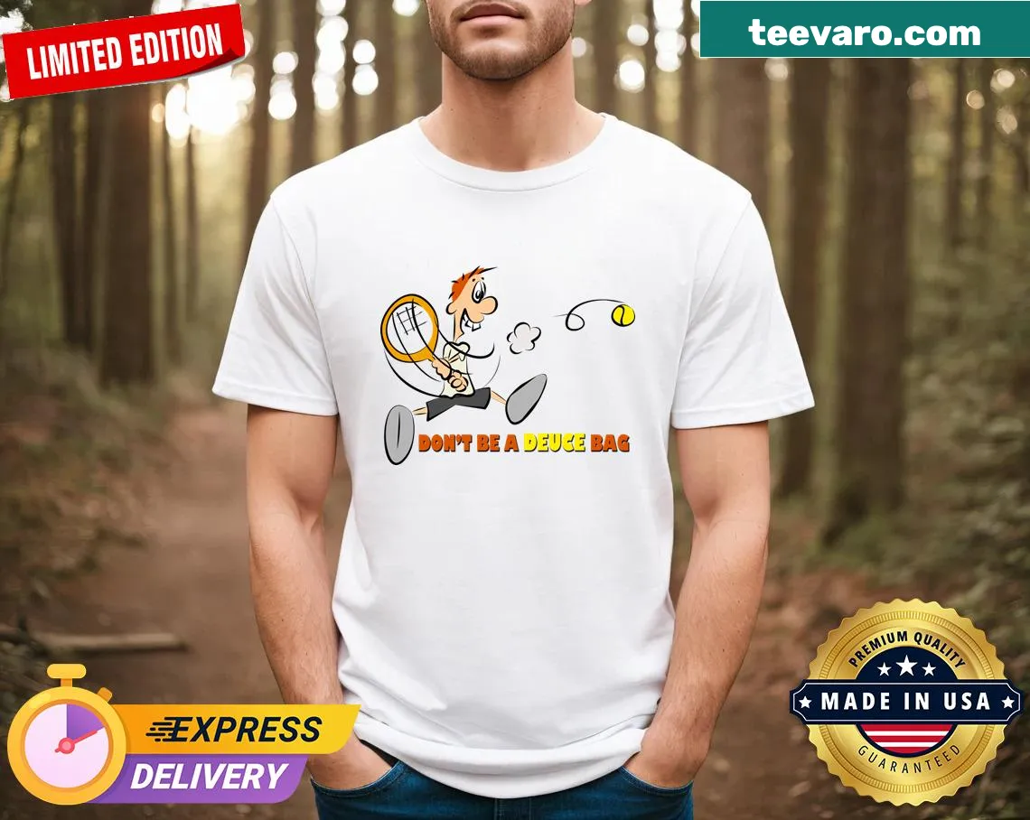 Sarcastic tennis quote on a quality men's T-shirt — on a men's t-shirt