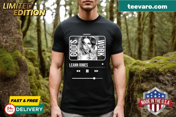 T-shirt with hand-lettered tribute to Leann Rimes