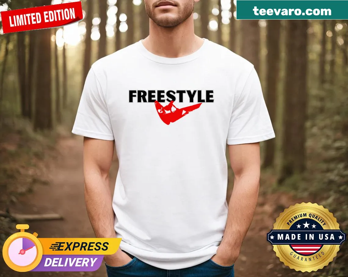 Windsurfing graphic t-shirt with playful design. — on a men's t-shirt