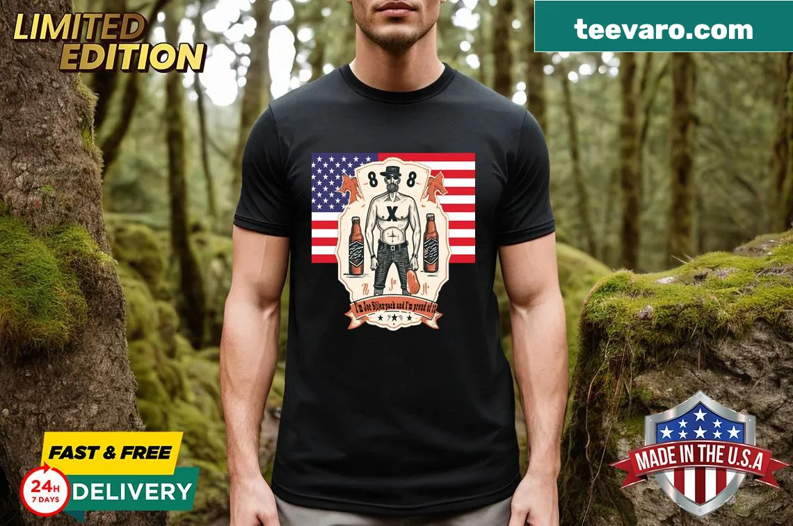 Vintage-style T-shirt celebrating July 7th with beer and sports — on a men's t-shirt