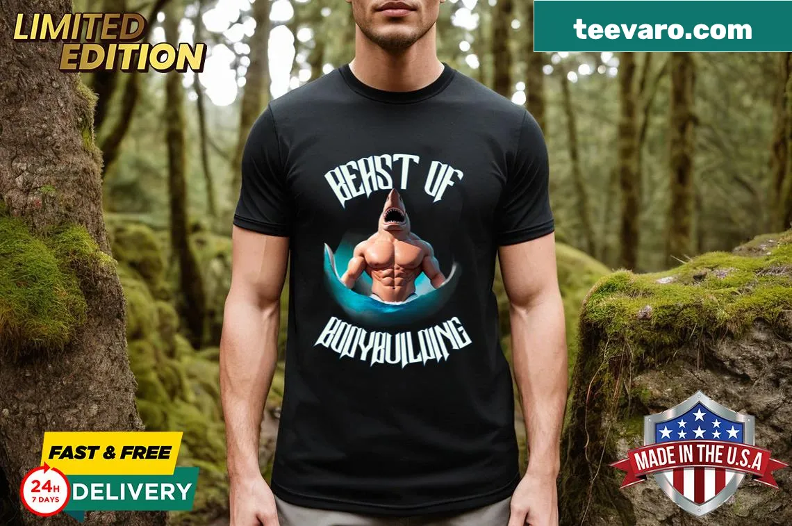 Inspirational bodybuilding tee for women featuring motivational design — on a men's t-shirt