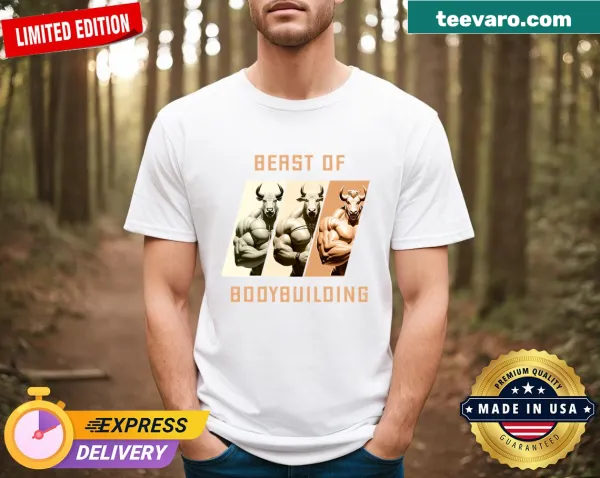 Retro t-shirt designed for bodybuilding enthusiasts, celebrating fitness.
