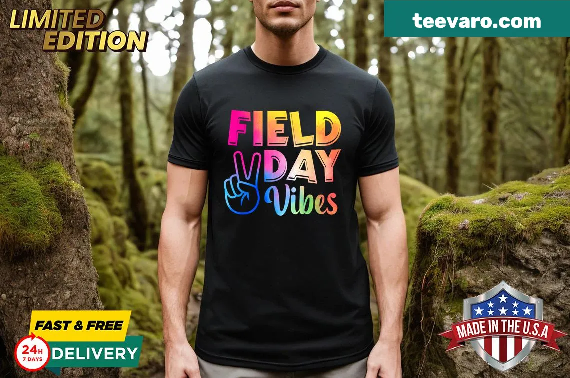 Funny Field Day themed shirt for teachers — on a men's t-shirt