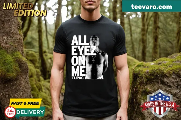 T-shirt featuring Tupac All Eyez On Me design