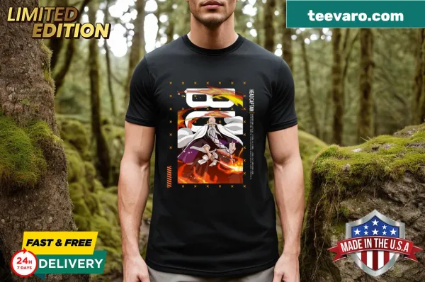 Dynamic cartoon t-shirt featuring Yamato Anime Head Captain
