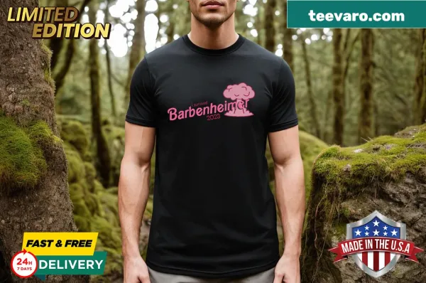 Vintage t-shirt celebrating Barbenheimer 2023
