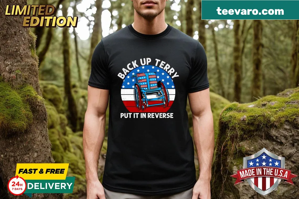 Retro T-shirt for Fourth of July featuring a humorous phrase. — on a men's t-shirt