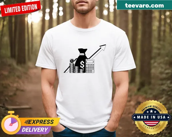Economics-themed T-shirt with clean typography