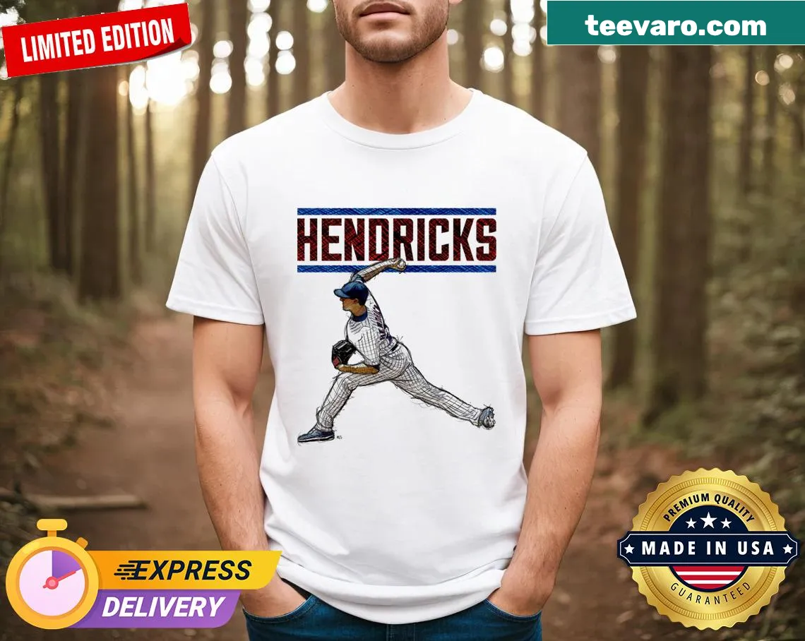 T-shirt featuring the Chicago 'C' logo for Kyle Hendricks — on a men's t-shirt