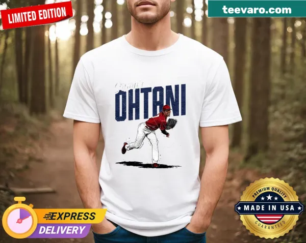 Chisel design T-shirt featuring Shohei Ohtani's name