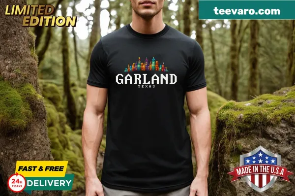 Simple T-shirt featuring Garland, Texas text design