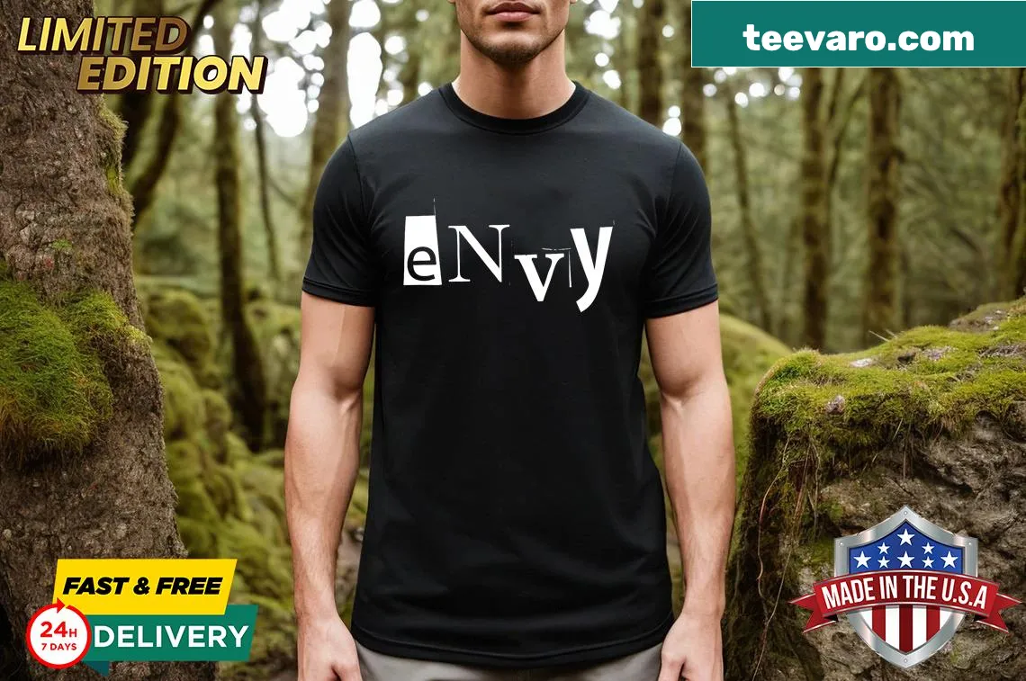 Funny Halloween T-shirt about costume envy for couples — on a men's t-shirt