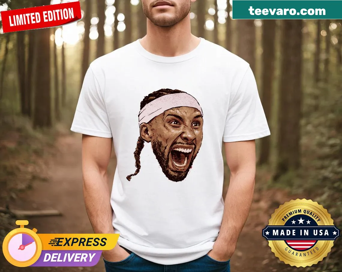 New Orleans music-themed design with Jose Alvarado on T-shirt — on a men's t-shirt