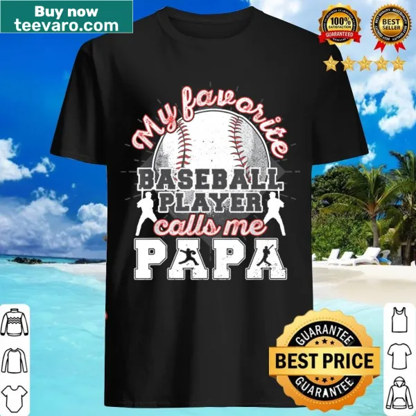 Typography t-shirt for Baseball Papa with playful text design