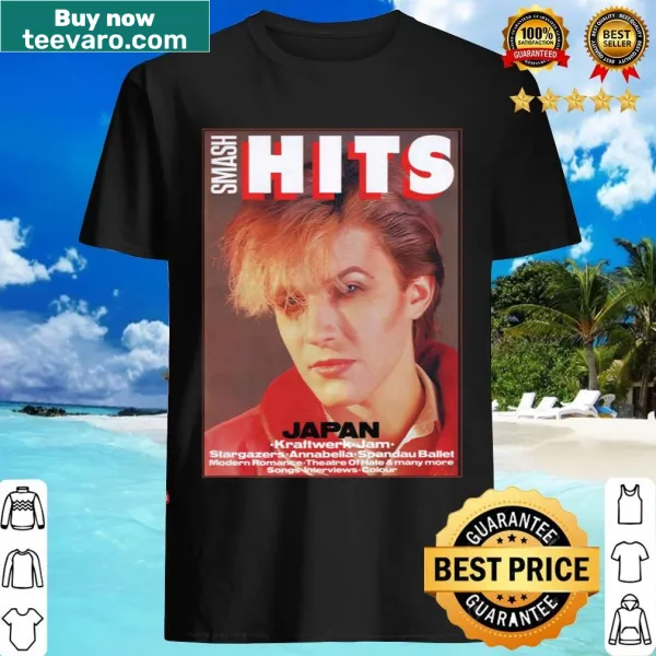 Vintage David Sylvian graphic t-shirt celebrating his music career