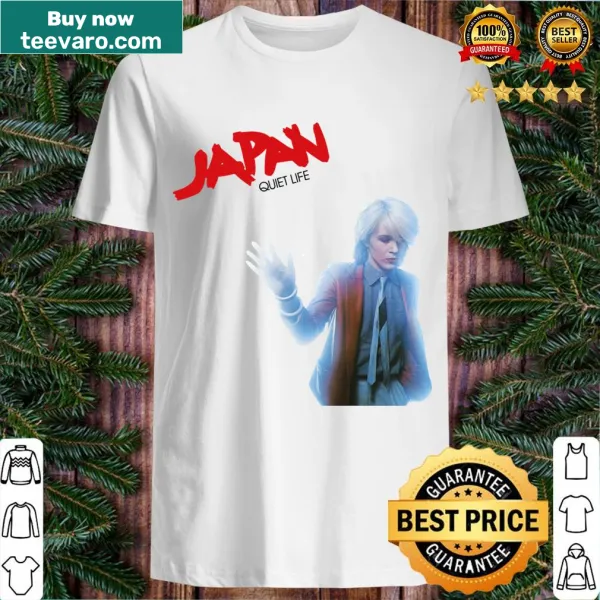 Vintage-inspired David Sylvian Quiet Life band graphic t-shirt