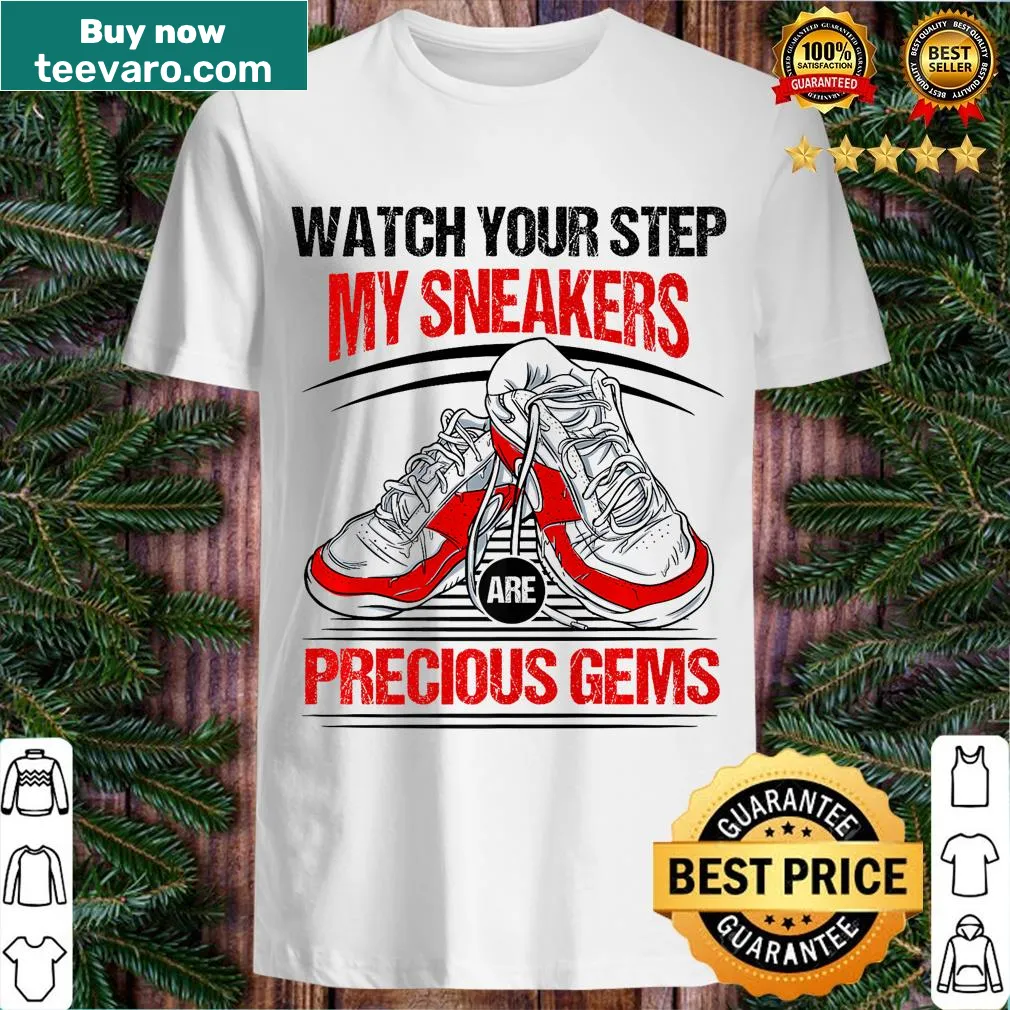Playful t-shirt for shoe lovers featuring a sneaker-themed design — on a men's t-shirt