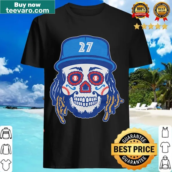 Sugar skull t-shirt featuring Vladimir Guerrero Jr inspiration