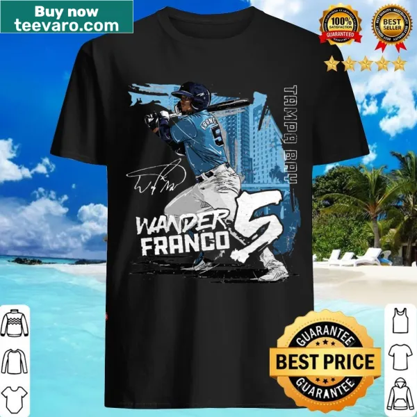 T-shirt featuring Wander Franco and Tampa Bay design