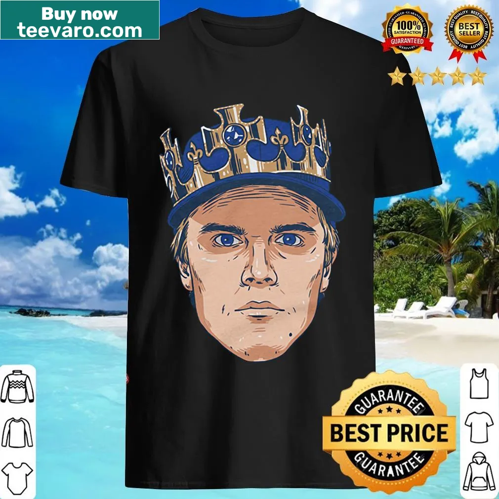 T-shirt featuring Zack Greinke's name and 'KC King' slogan — on a men's t-shirt