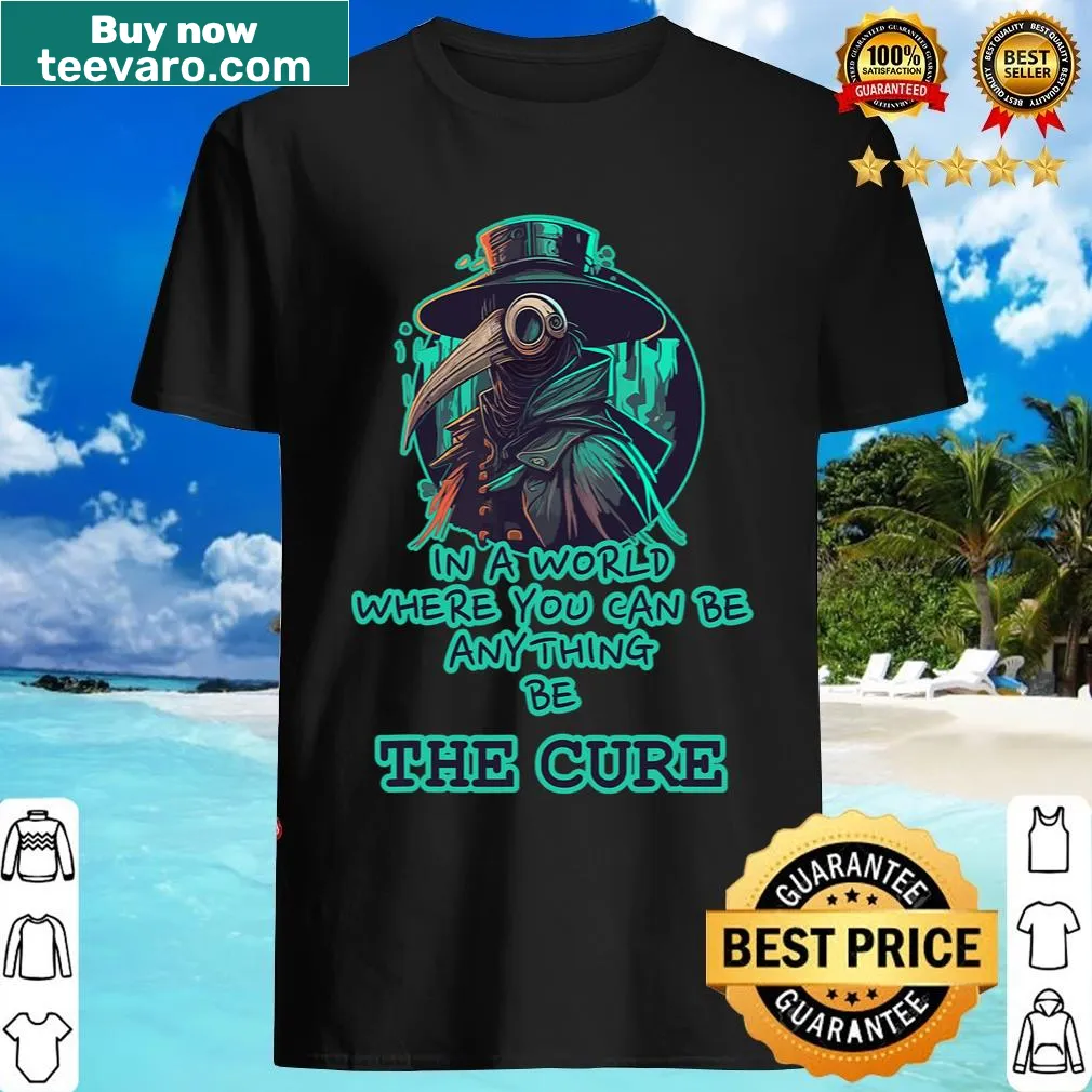 T-shirt featuring a Plague Doctor design inspired by SCP Foundation — on a men's t-shirt
