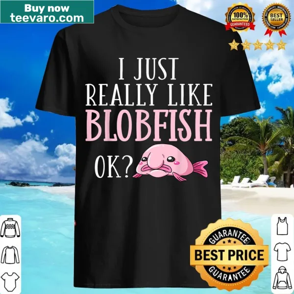 Cute T-shirt featuring cartoon Blobfish Bob