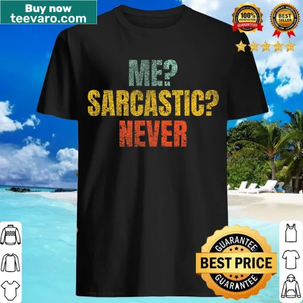 Sarcastic humor typography on T-shirt