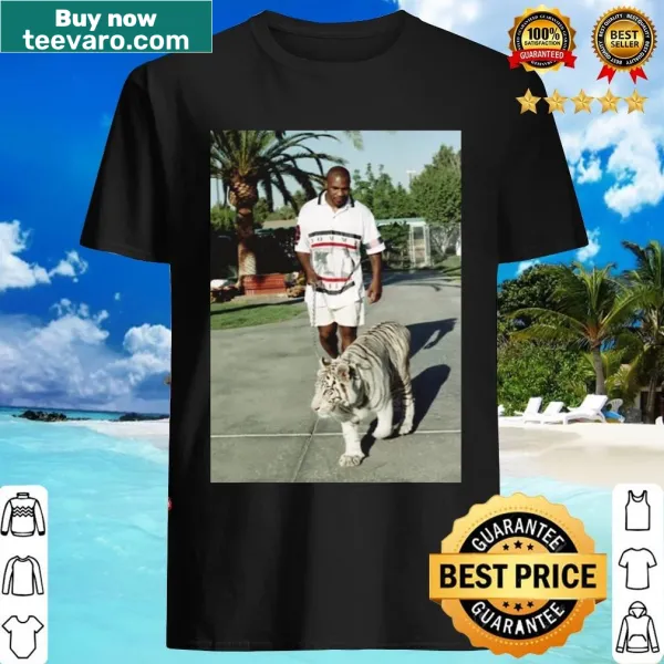 Vintage t-shirt featuring a graphic of boxing legend Mike Tyson.